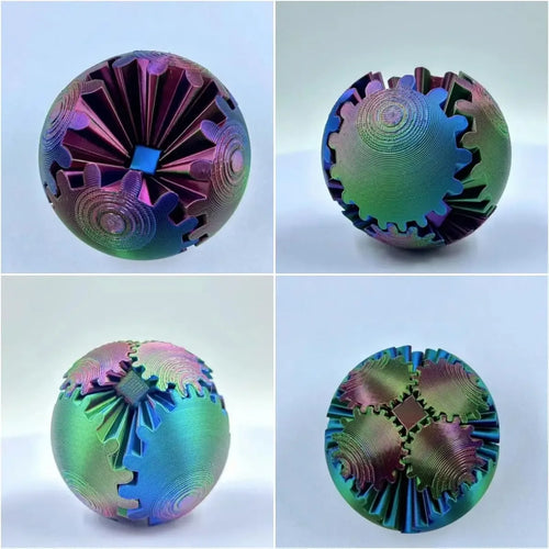 3D Printed Fidget Gear Ball Toy Stress Relief - Atypical Journey Store